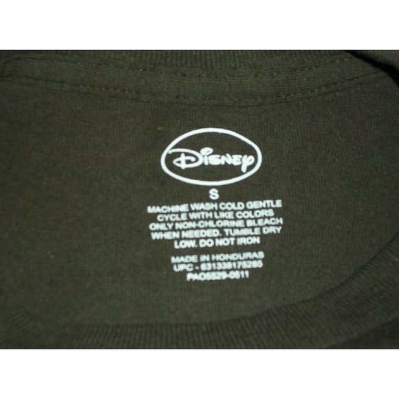 Disney Distressed Grumpy 7 Seven Dwarfs Brown T-shirt Snow White Small - Picture 6 of 9